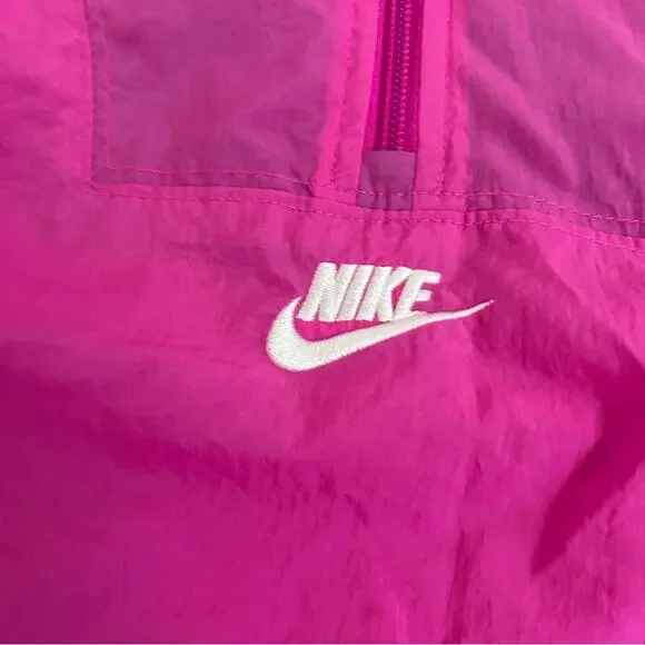 Nike pink pullover windbreaker retro 90s style small - Picture 4 of 7